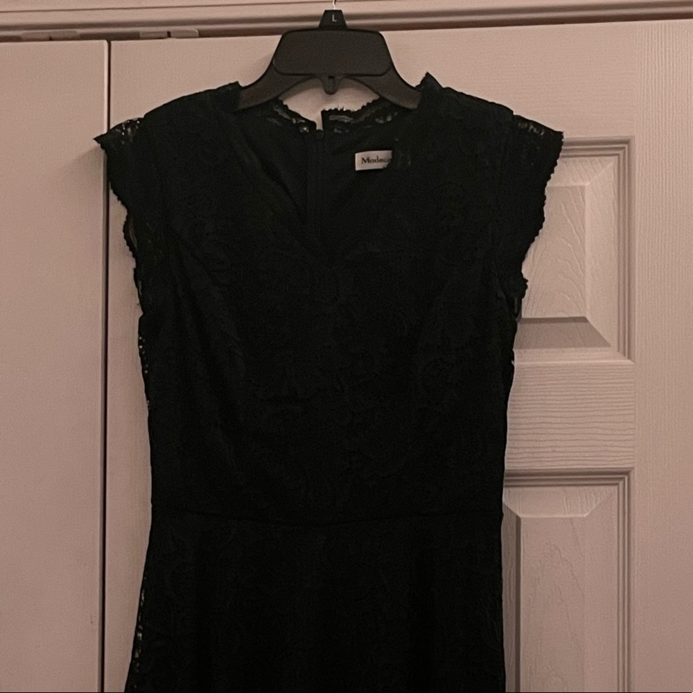 Modecrush Black Hi-Low Homecoming Dress, Size M